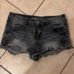 Acid wash gray American Eagle Shorts